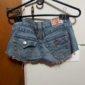True Religion Brand Jeans Joey Cutoff Shorts size 26